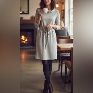 Saturday Sunday | Anthropologie Heather Gray Casual Dress